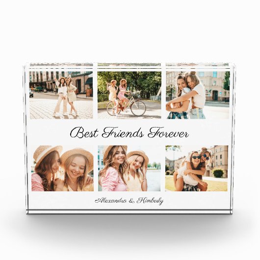Bloc Photo Moderne Best Friends Photo Collage BFF Besties  (Devant)