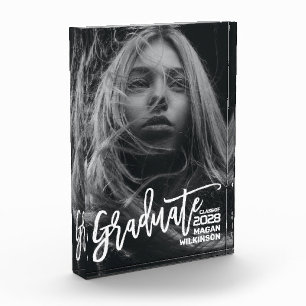 Bloc Photo Moderne calligraphie Minimaliste Graduation