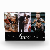 Bloc Photo Moderne Custom 3 Photos Love Script (Devant)