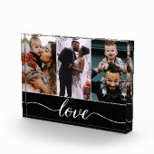 Bloc Photo Moderne Custom 3 Photos Love Script (Droite)