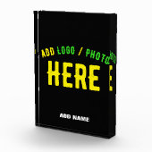 BLOC PHOTO MODERNE ET MODERNE PERSONNALISABLE NOIR VÉRIFIÉ (Droite)