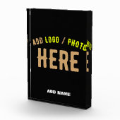 BLOC PHOTO MODERNE ET MODERNE PERSONNALISABLE NOIR VÉRIFIÉ (Droite)