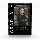 Bloc Photo Moderne Garçon 2023 Graduation (Devant)