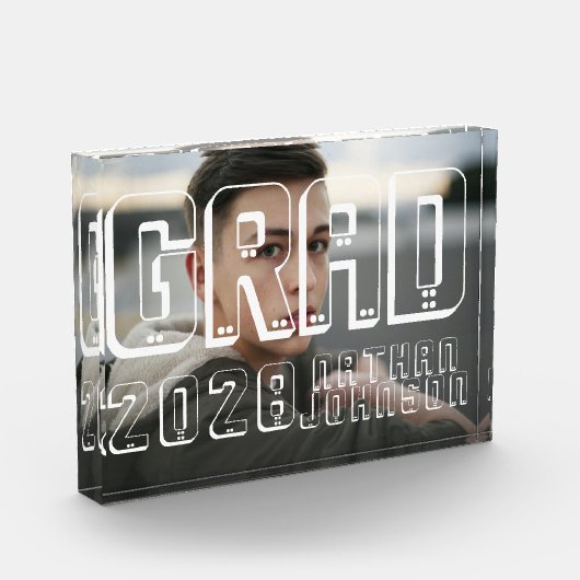 Bloc Photo Moderne Gras Typographie Graduation Complet (Gauche)