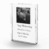 Bloc Photo Moderne heureux 40e anniversaire ajouter nom date (Droite)
