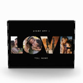 Bloc Photo Moderne LOVE Collage Cutout Romantique Valentines (Devant)