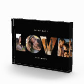 Bloc Photo Moderne LOVE Collage Cutout Romantique Valentines (Droite)