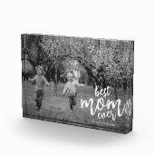 Bloc Photo Moderne Meilleure maman Jamais maman Enfants Nom S (Droite)