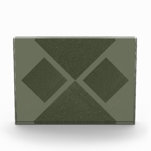 Bloc photo moderne Moss Green Diamond (Devant)