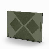 Bloc photo moderne Moss Green Diamond (Droite)