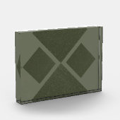 Bloc photo moderne Moss Green Diamond (Gauche)