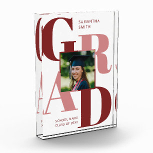 Bloc Photo Moderne Red tendance Typographie Graduation