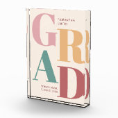 Bloc Photo Moderne tendance Colorful Script Graduation (Droite)