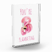 Bloc Photo Moderne Vous Flamazirez Beauté Flamant rose rose (Gauche)