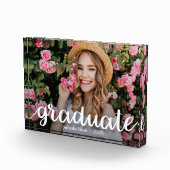 Bloc Photo Modernité du design de script blanc tendance (Droite)