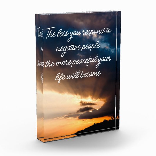 Bloc Photo Moins vous répondez au coucher du soleil des perso (Gauche)