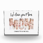 Bloc Photo Mom 3 Photos Cutout Letters Photo Block (Devant)