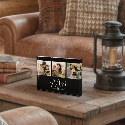 Bloc Photo Mom Established Modern Bold Script Black 3 Photo