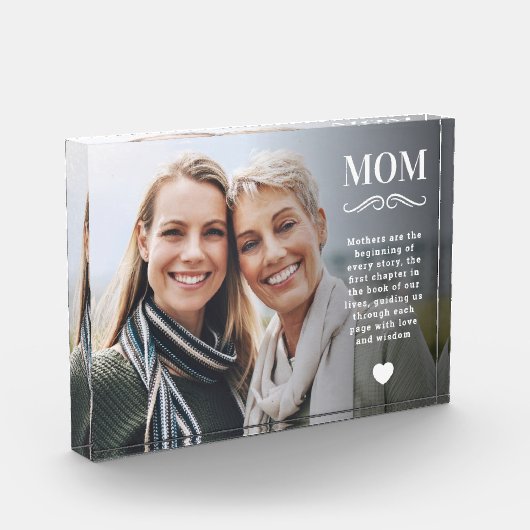 Bloc Photo MOM superposition devis personnalisé date mère (Gauche)