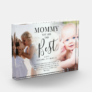 Bloc Photo 'MOMMY' vous êtes le meilleur' Photos Nom et Citat
