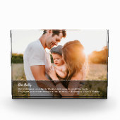 Bloc Photo Mon cher père personnalisé garde de message photo (Devant)