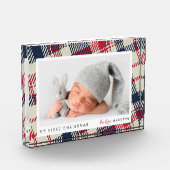 Bloc Photo Mon premier bébé moderne de Noël (Gauche)