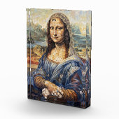 Bloc Photo Mona Lisa collage art made with cat faces (Droite)