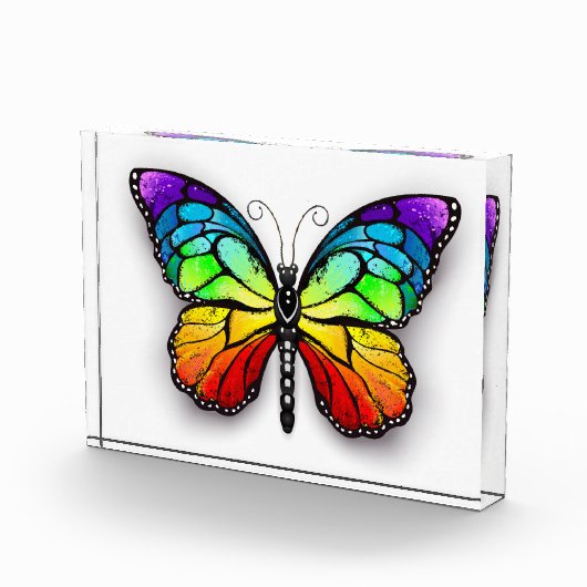 Bloc Photo Monarque papillon arc-en-ciel (Droite)