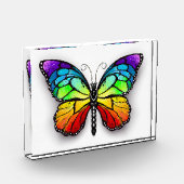 Bloc Photo Monarque papillon arc-en-ciel (Gauche)