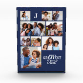 Bloc Photo Mondes plus grand papa Monogramme Grille photo Col (Devant)