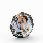 Bloc Photo Monogramme de cadre Vintage lunaire (Gauche)