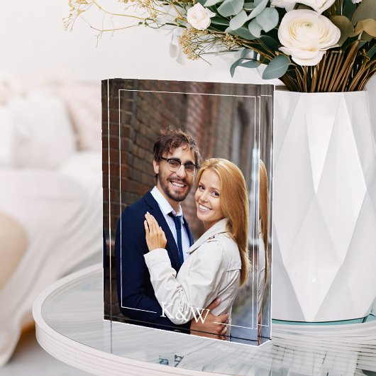 Bloc Photo Monogramme moderne