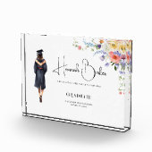 Bloc Photo Monogramme mou Graduation florale (Droite)