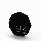 Bloc Photo Monogramme noir et blanc -Mariage Keepsaké- (Droite)