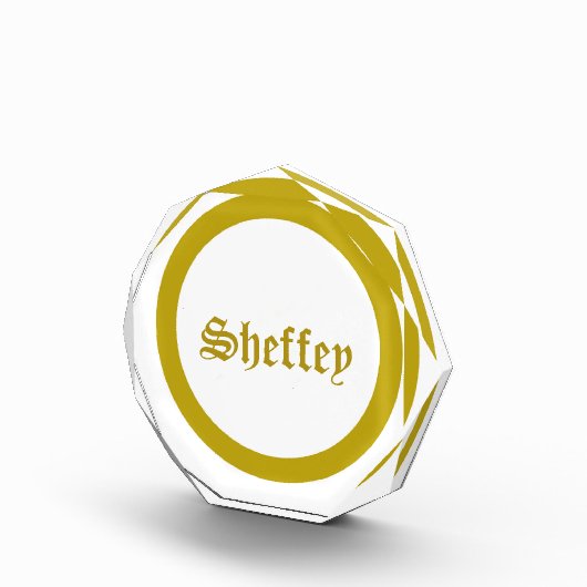 Bloc photo Monogramme Or (Droite)