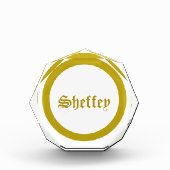 Bloc photo Monogramme Or (Devant)