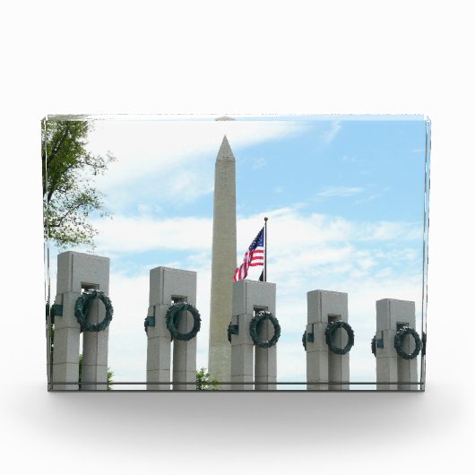 Bloc Photo Monument Washington et mémorial de la Seconde Guer (Devant)