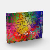 Bloc Photo Mosaïque arc-en-ciel - Revêtement de verre (Gauche)