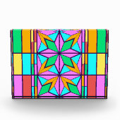 Bloc Photo Mosaïque en verre tendu Style Mondrial (Devant)