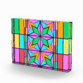 Bloc Photo Mosaïque en verre tendu Style Mondrial (Droite)