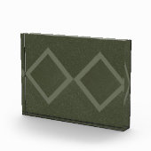 Bloc photo Moss Green Double Diamond Acrylique (Droite)