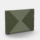 Bloc photo Moss Green Inverted X Acrylique (Gauche)