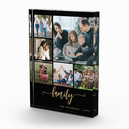 Bloc Photo Multi photo collage famille script moderne keepsar (Droite)