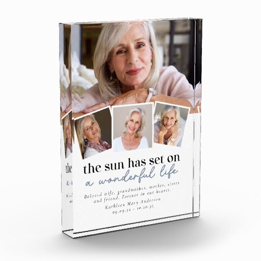 Bloc Photo Multi Photo Collage Sympathy Photo Keepsaké (Gauche)