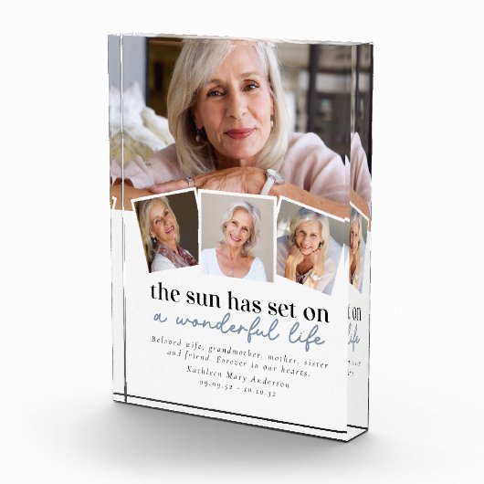 Bloc Photo Multi Photo Collage Sympathy Photo Keepsaké (Droite)