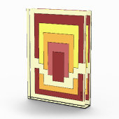 Bloc Photo Multicolor Abstrait rectangle (style les années 70 (Droite)