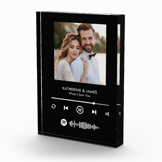Bloc Photo Music Player Photo Frame With Custom Spotify Code (Droite)