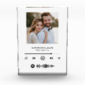 Bloc Photo Music Player Photo Frame With Custom Spotify Code (Devant)