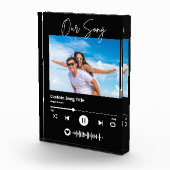 Bloc Photo Musique de Mariage Code Scannable Notre Chanson (Droite)