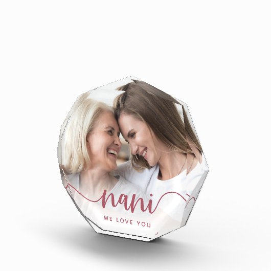 Bloc Photo Nani On T'Aime | Superposition de script de grand- (Droite)